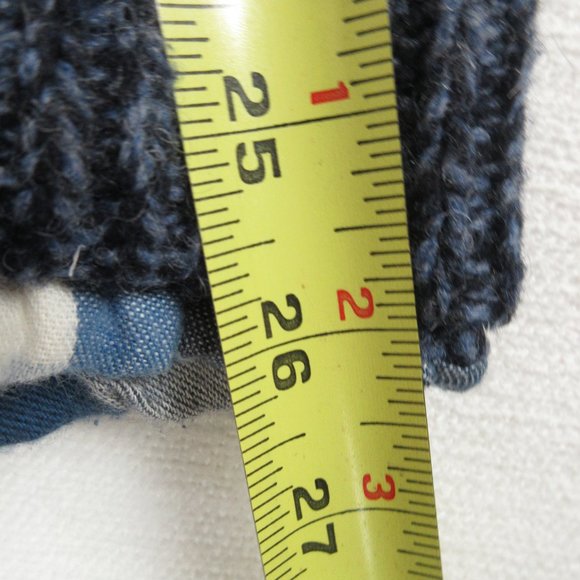 L.L. Bean Sweater Jacket Size M Zippered Flannel Lined - Picture 9 of 10